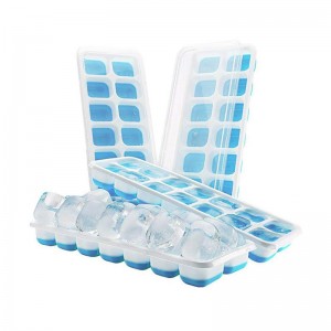 Прочные силиконовые гибкие лотки для льда на 14 штук Easy-Release