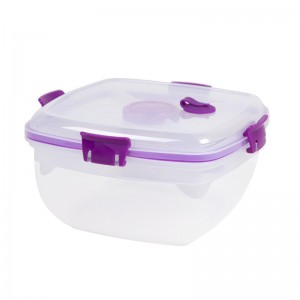 Пластиковый контейнер для пищевых продуктов Easy BPA с вилкой и крышкой на обед